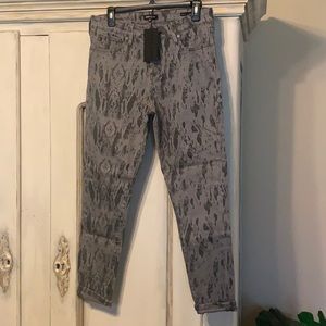 Dear John Grey Snakeskin Jeans